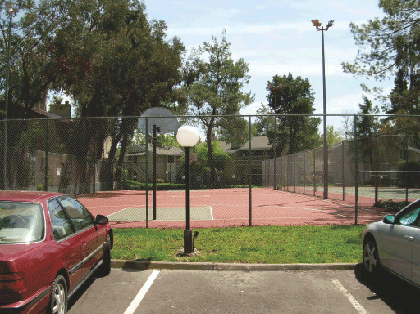 (VIEW OF BASKETBALL COURT)